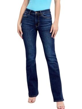 Judy Blue Dark Blue Bootleg Leg Women's Jeans